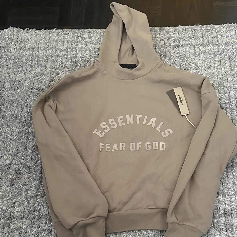 Fear of God Essentials Dusty Beige Hoodie